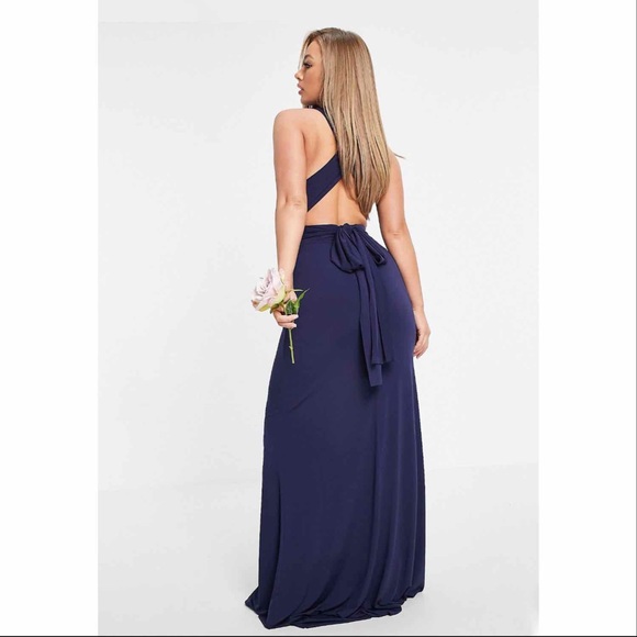 🆕 Multi-way Infinity maxi dress in navy - Picture 3 of 6
